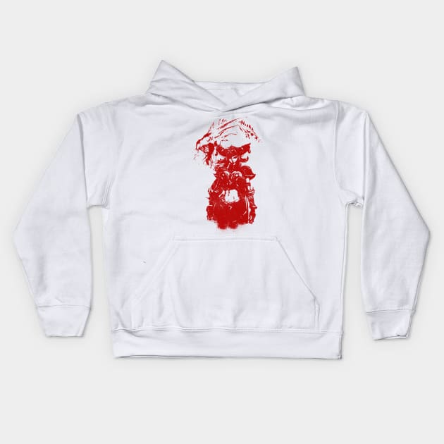 Lady of Dragons Kids Hoodie by Scailaret